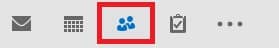 people button microsoft outlook