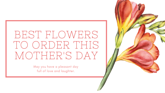 Best Flowers To Order This Mothers Day