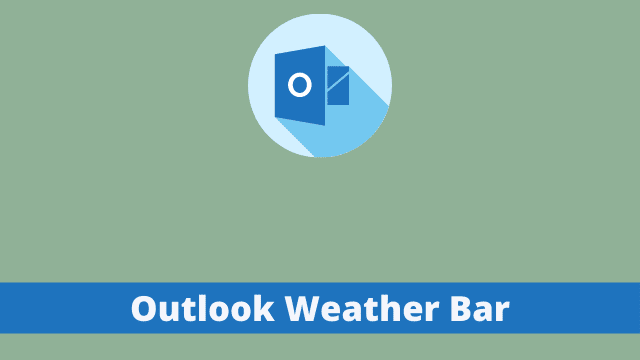 Outlook Weather Bar