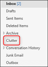 Outlook-clutter