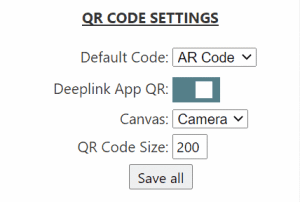 Qr Code Settings