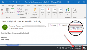 Test-mail-backdate-an-email-on-Outlook 4