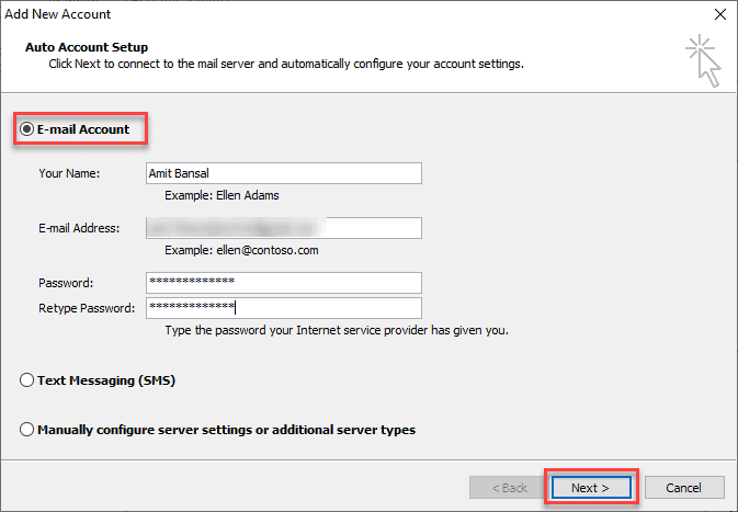 How to configure Gmail in Outlook 2010 step by step?