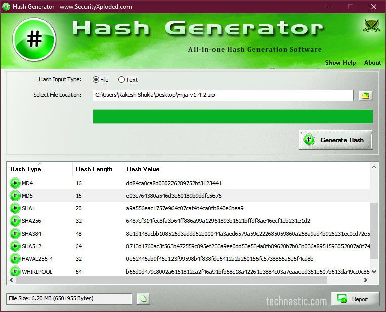 hash-generator-windows 8