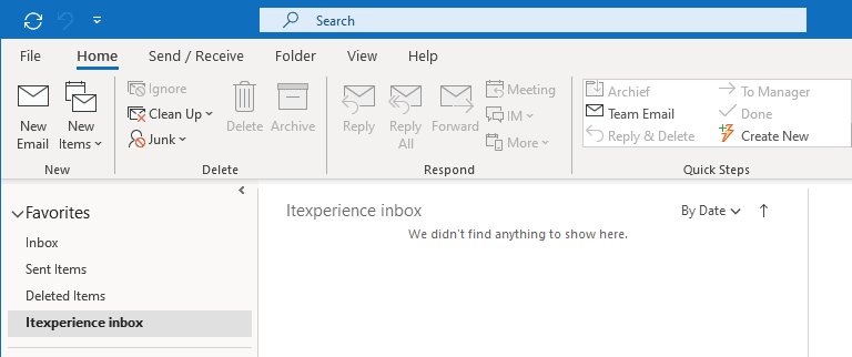 Outlook Search Bar Missing