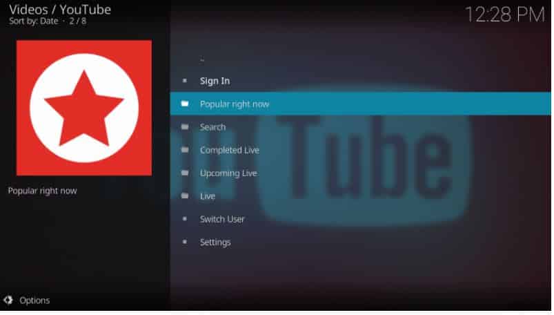 youtube installed