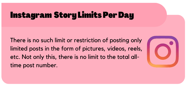 Instagram Posts of Story Limits Per Day